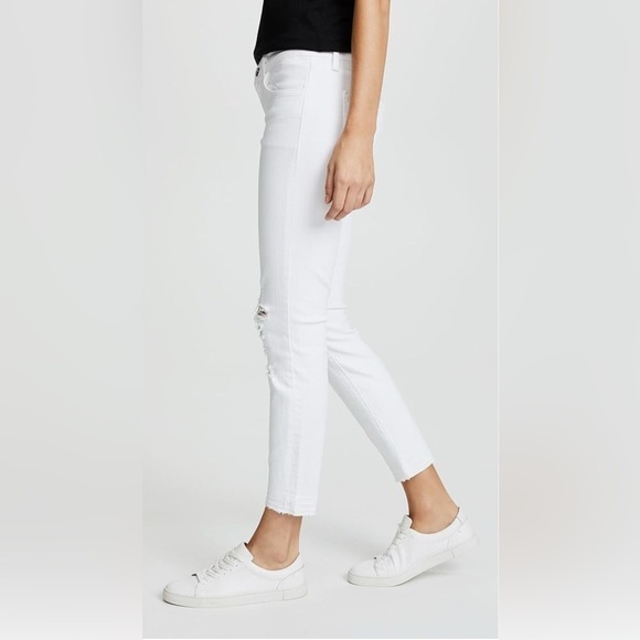 J Brand Jeans Womens Low Rise Cropped Skinny Jean white - Picture 3 of 12